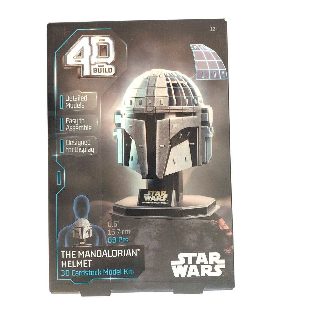 NIB Star Wars 4D Build Mandalorian Helmet 3D Model Kit  New In Box